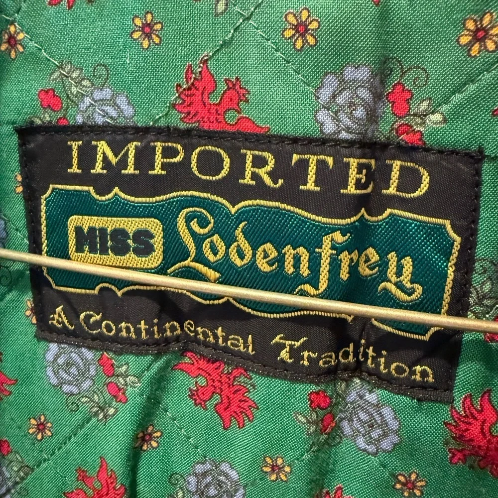VTG Lodenfrey 60s Austrian Yellow Loden Wool Mohair Coat Petite XXS/Kids 12